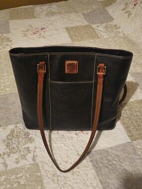 Dooney & Bourke Black Pebbled Leather Tote